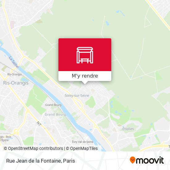 Rue Jean de la Fontaine plan