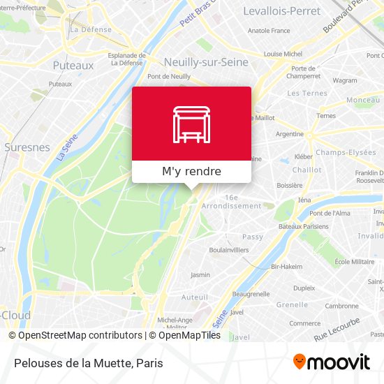 Pelouses de la Muette plan