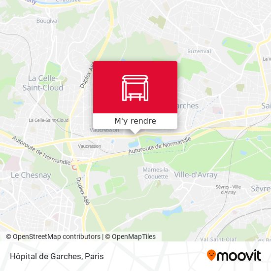 Hôpital de Garches plan