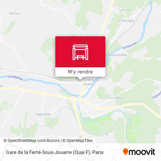 Gare de la Ferté-Sous-Jouarre (Quai F) plan