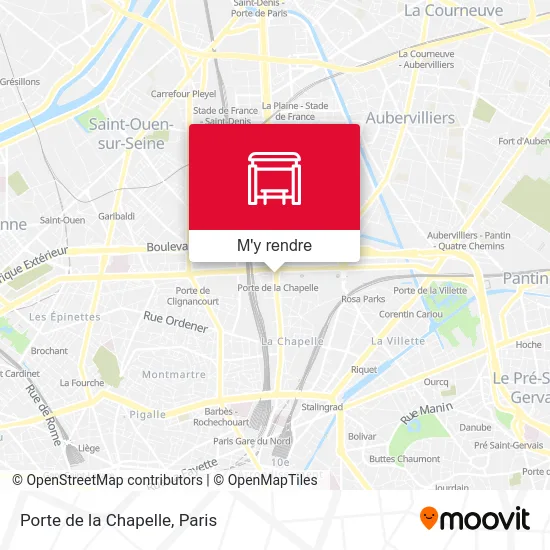 Porte de la Chapelle plan