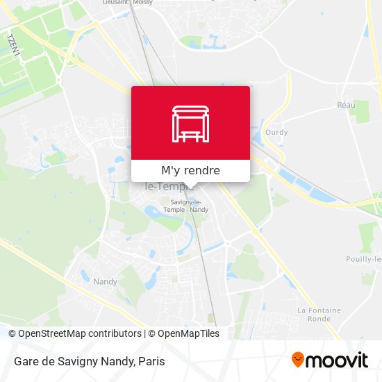 Gare de Savigny Nandy plan