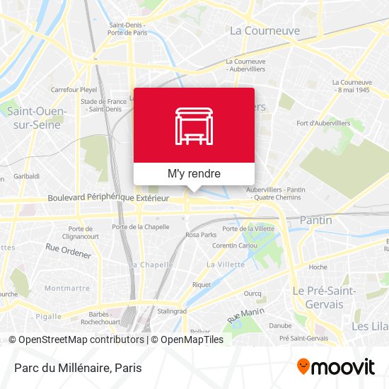 Parc du Millénaire plan