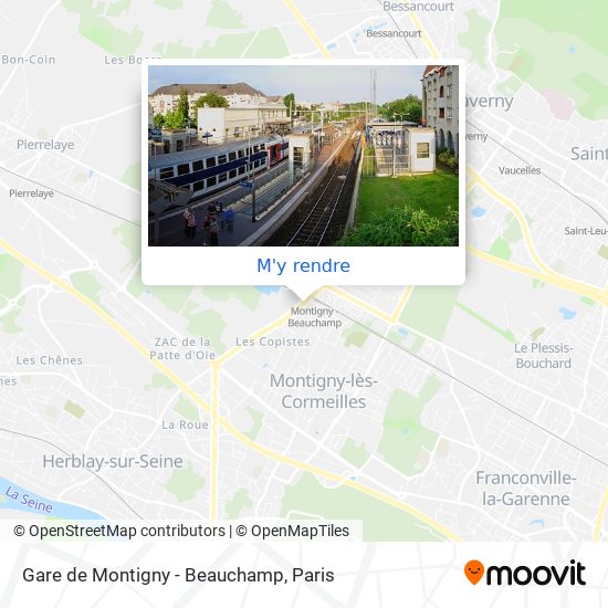 Gare de Montigny - Beauchamp plan