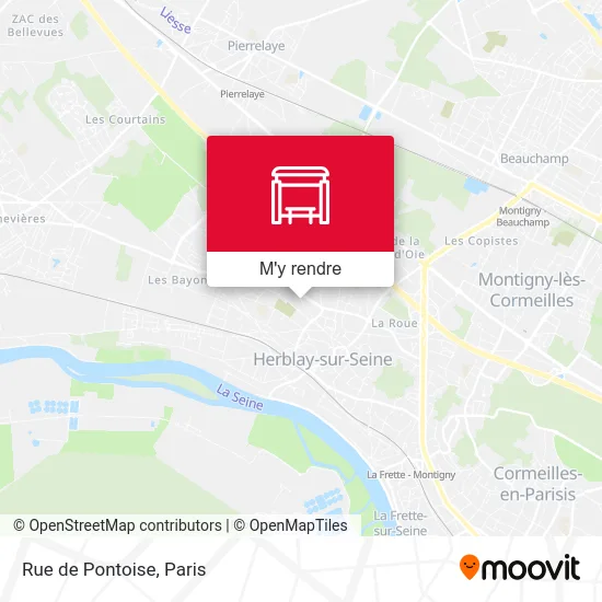 Rue de Pontoise plan