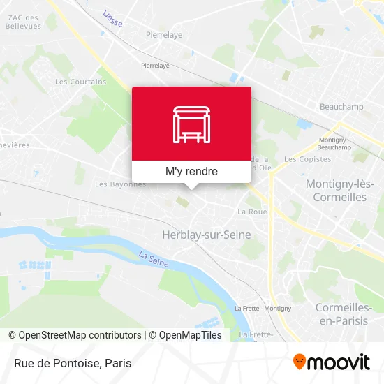 Rue de Pontoise plan