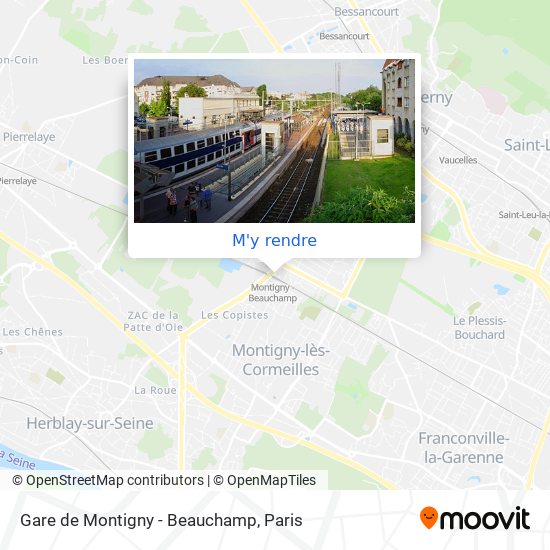 Gare de Montigny - Beauchamp plan