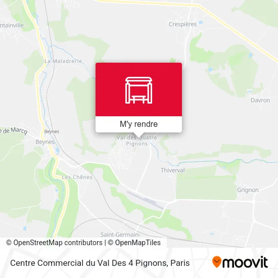 Centre Commercial du Val Des 4 Pignons plan