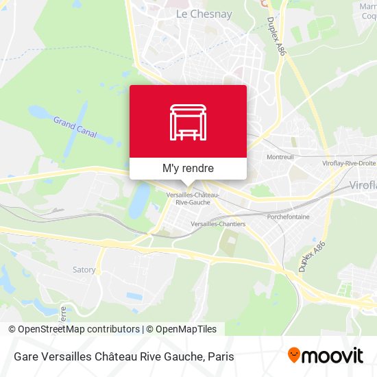 Gare Versailles Château Rive Gauche plan