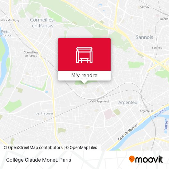 Collège Claude Monet plan