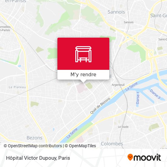 Hôpital Victor Dupouy plan