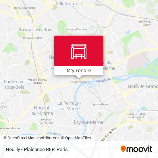 Neuilly - Plaisance RER plan