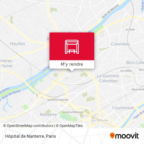 Hôpital de Nanterre plan