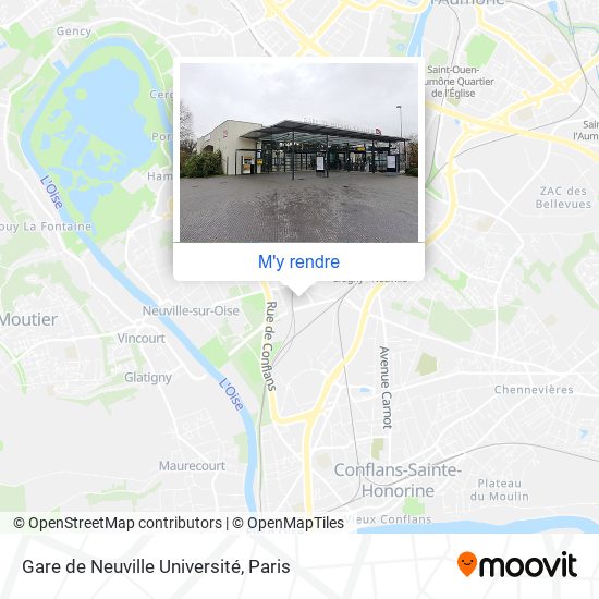 Gare de Neuville Université plan