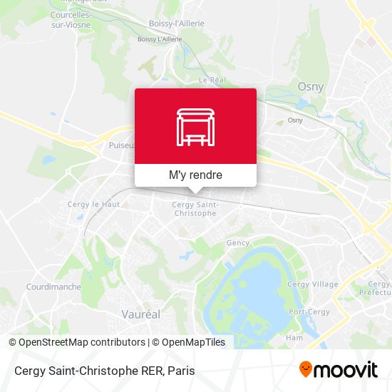 Cergy Saint-Christophe RER plan