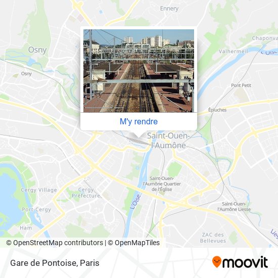 Gare de Pontoise plan