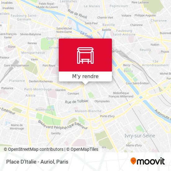 Place D'Italie - Auriol plan
