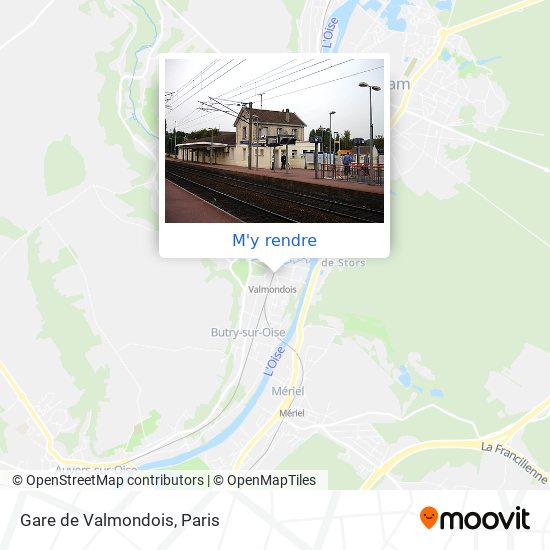 Gare de Valmondois plan