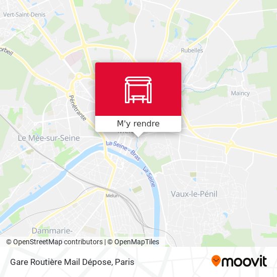 Gare Routière Mail Dépose plan