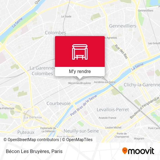 Bécon Les Bruyères plan