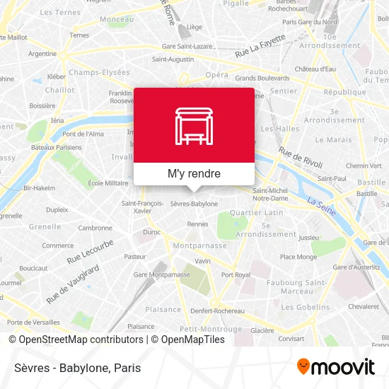 Sèvres - Babylone plan