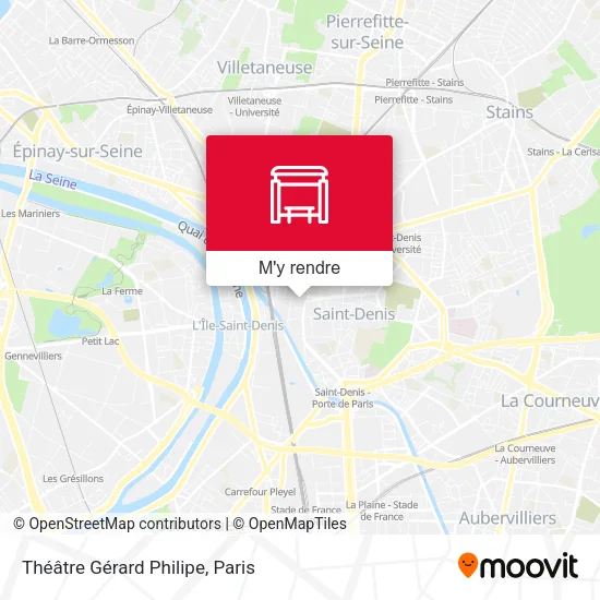 Théâtre Gérard Philipe plan