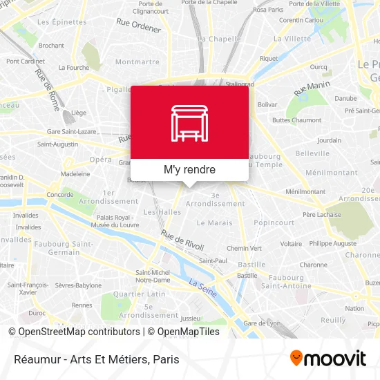 Réaumur - Arts Et Métiers plan