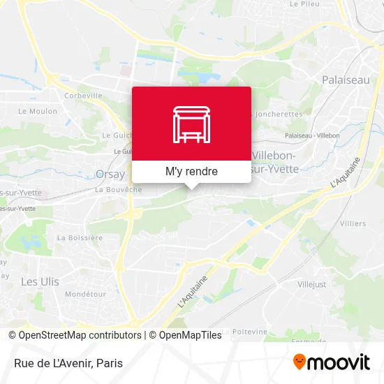 Rue de L'Avenir plan