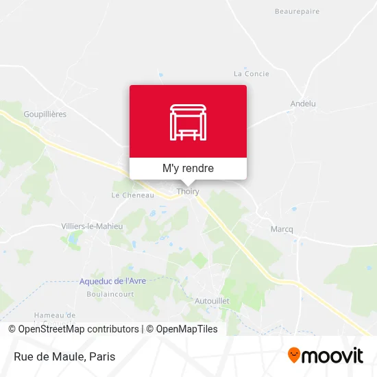 Rue de Maule plan
