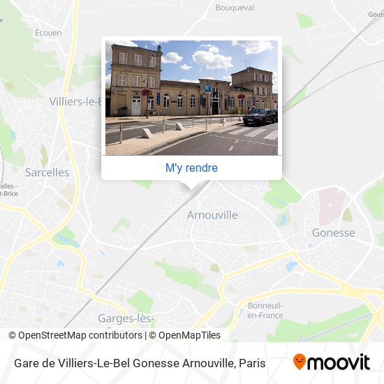 Gare de Villiers-Le-Bel Gonesse Arnouville plan