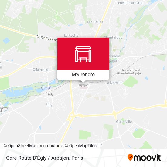 Gare Route D'Égly / Arpajon plan