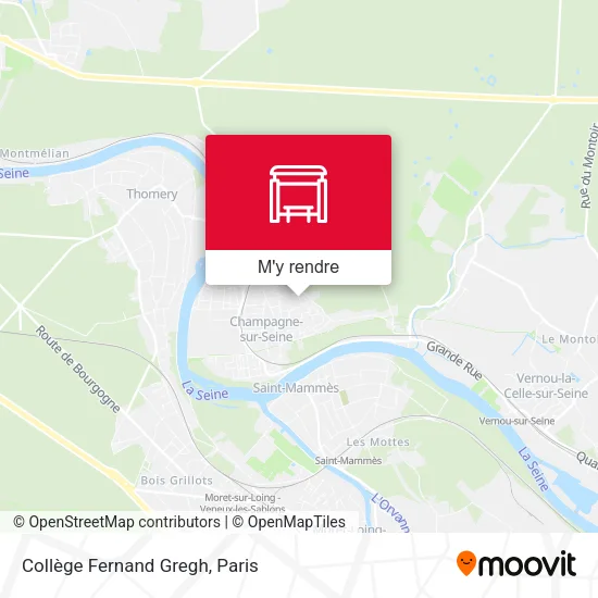 Collège Fernand Gregh plan