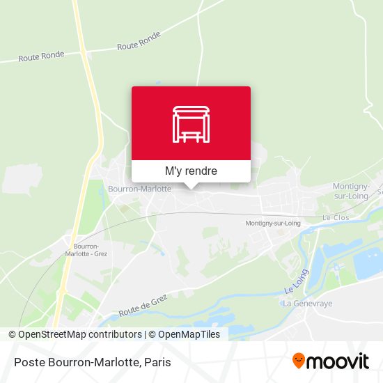 Poste Bourron-Marlotte plan