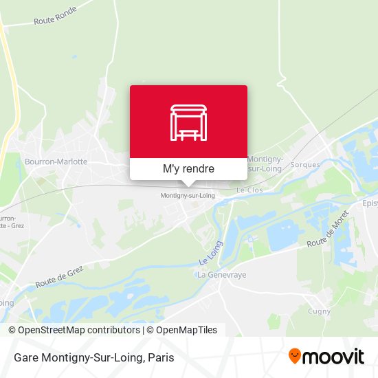 Gare Montigny-Sur-Loing plan