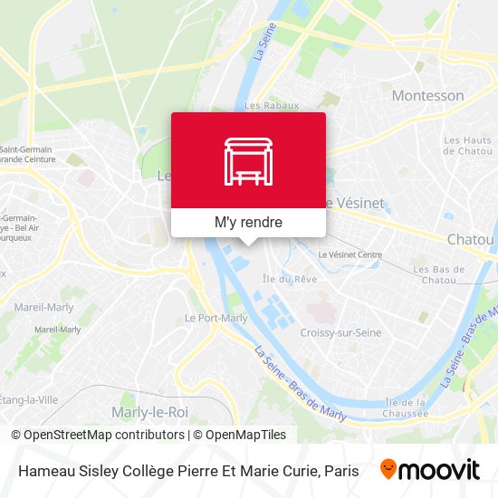 Hameau Sisley Collège Pierre Et Marie Curie plan