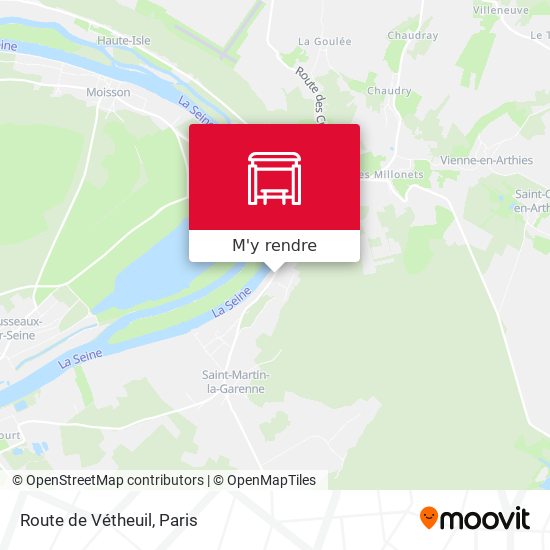 Route de Vétheuil plan