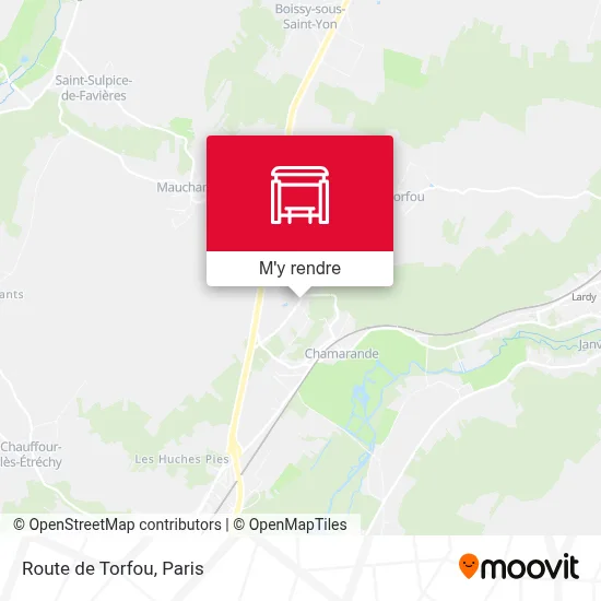 Route de Torfou plan