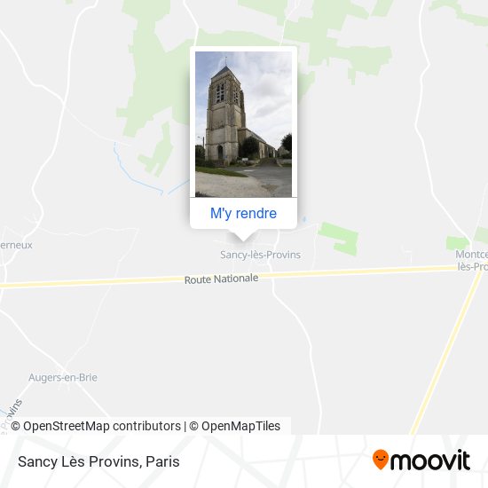 Sancy Lès Provins plan