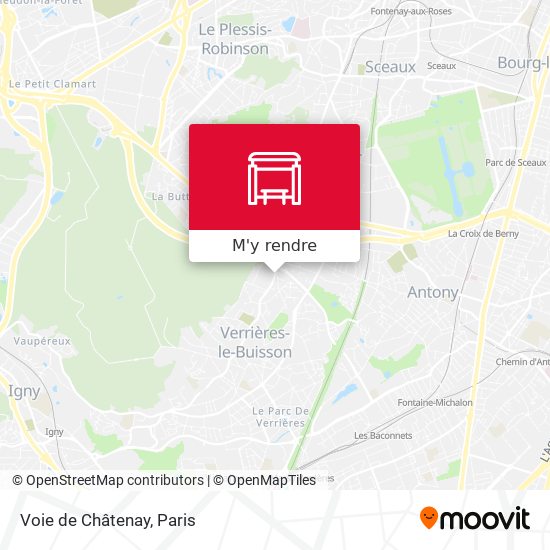 Voie de Châtenay plan