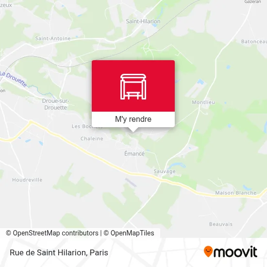 Rue de Saint Hilarion plan