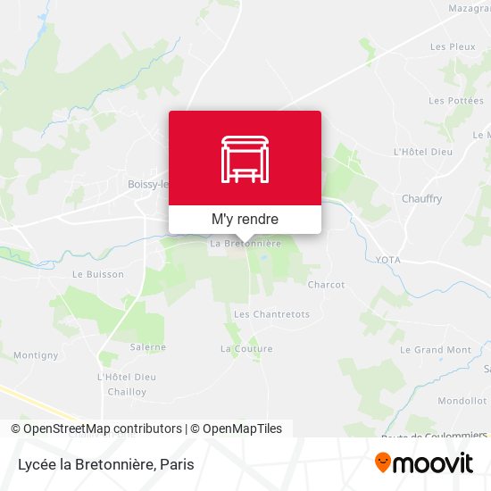 Lycée la Bretonnière plan