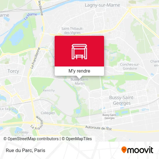Rue du Parc plan