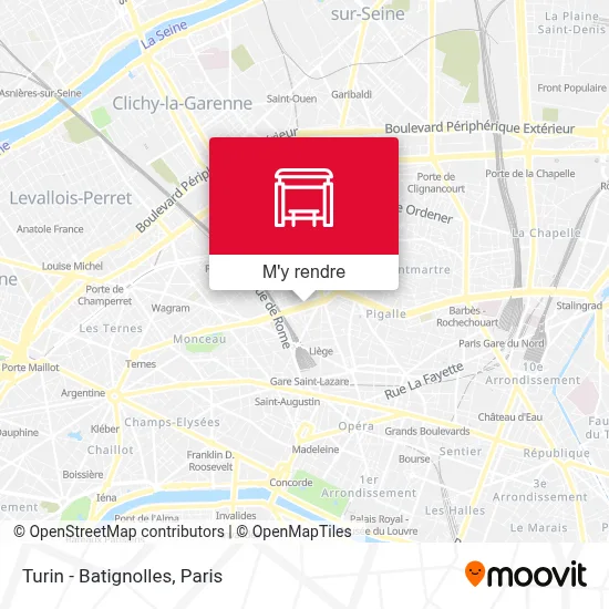 Turin - Batignolles plan