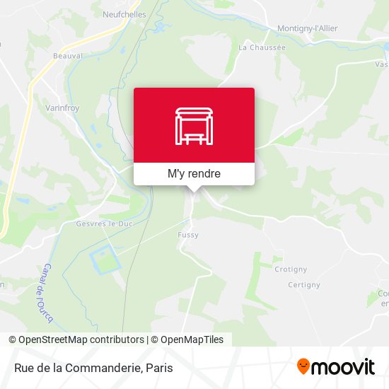 Rue de la Commanderie plan