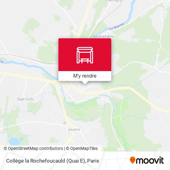 Collège la Rochefoucauld (Quai E) plan