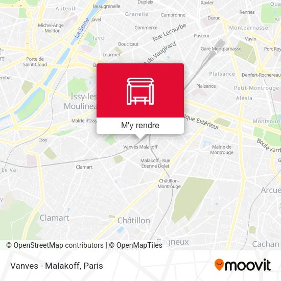 Vanves - Malakoff plan