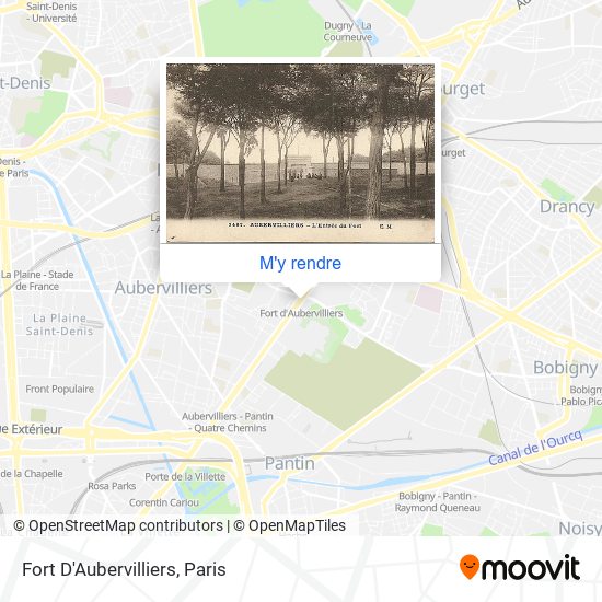 Fort D'Aubervilliers plan