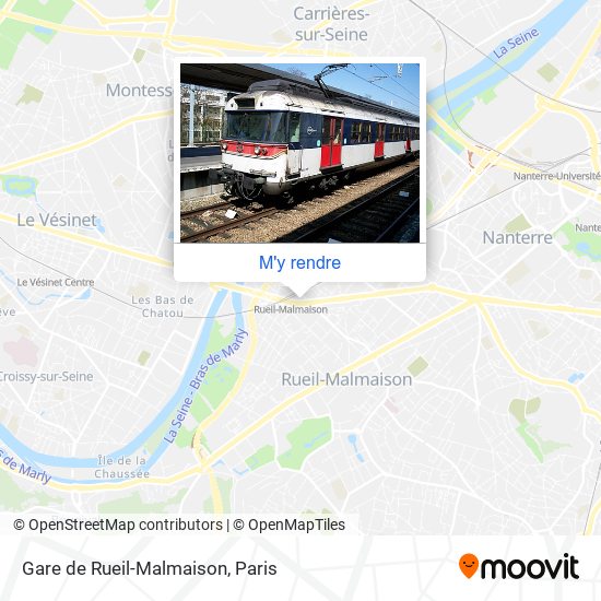 Gare de Rueil-Malmaison plan