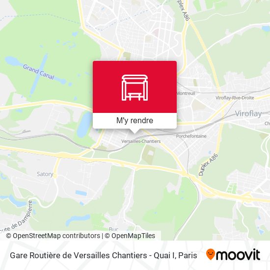 Gare Routière de Versailles Chantiers - Quai I plan
