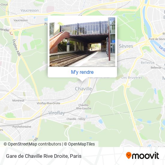 Gare de Chaville Rive Droite plan